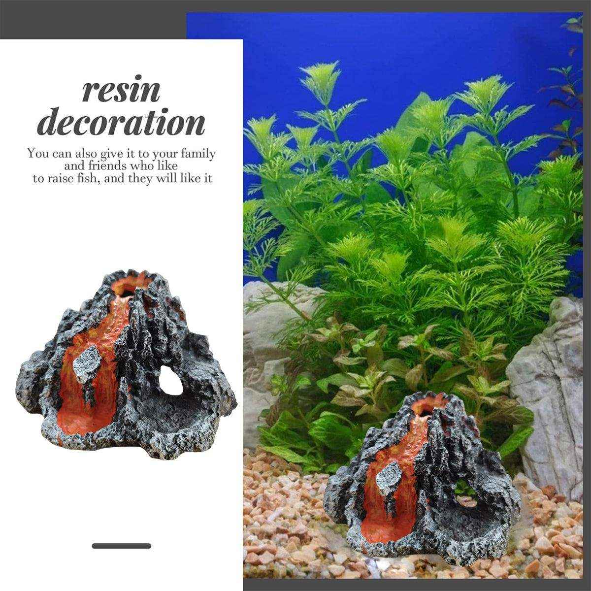 Volcanic Rock Aquarium Decoration Resin Fish Tank Shelter Cave