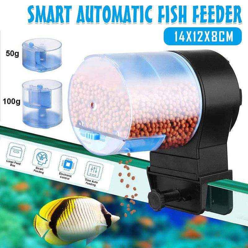 Convenient Aquarium Feeder for Timed and Manual Fish Feeding