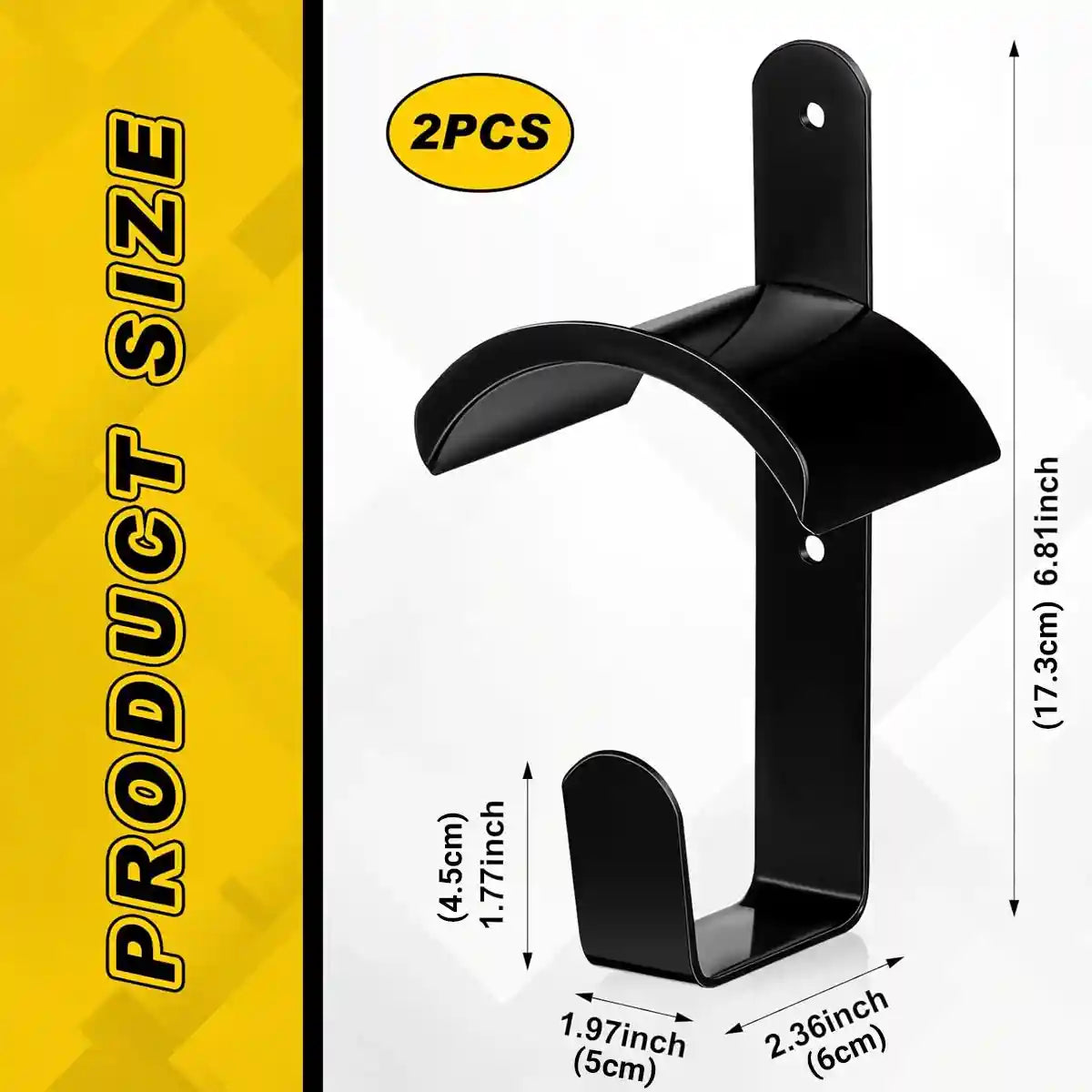 Horse Saddle Rack Wall Hooks Heavy-Duty Iron 2PCS