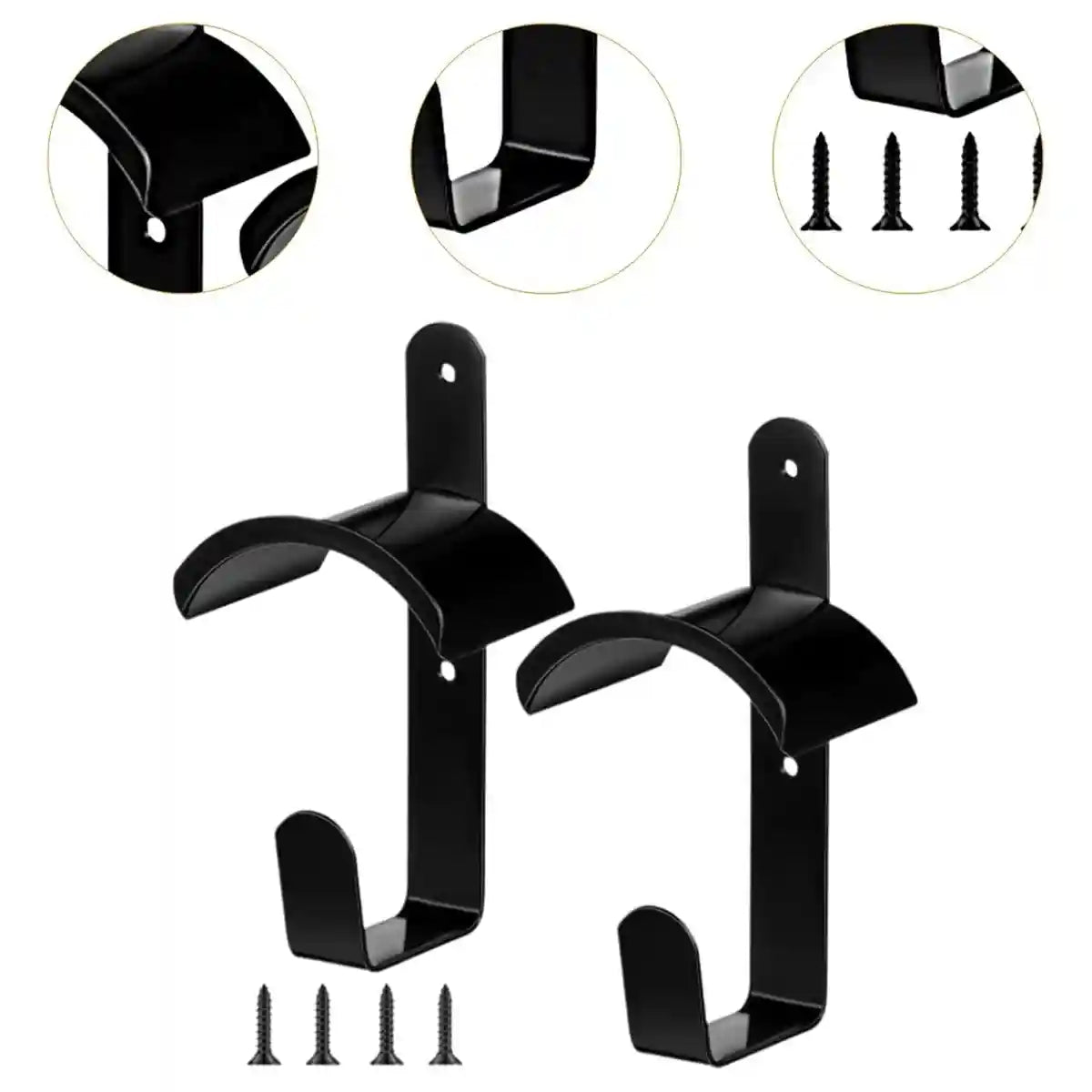 Horse Saddle Rack Wall Hooks Heavy-Duty Iron 2PCS