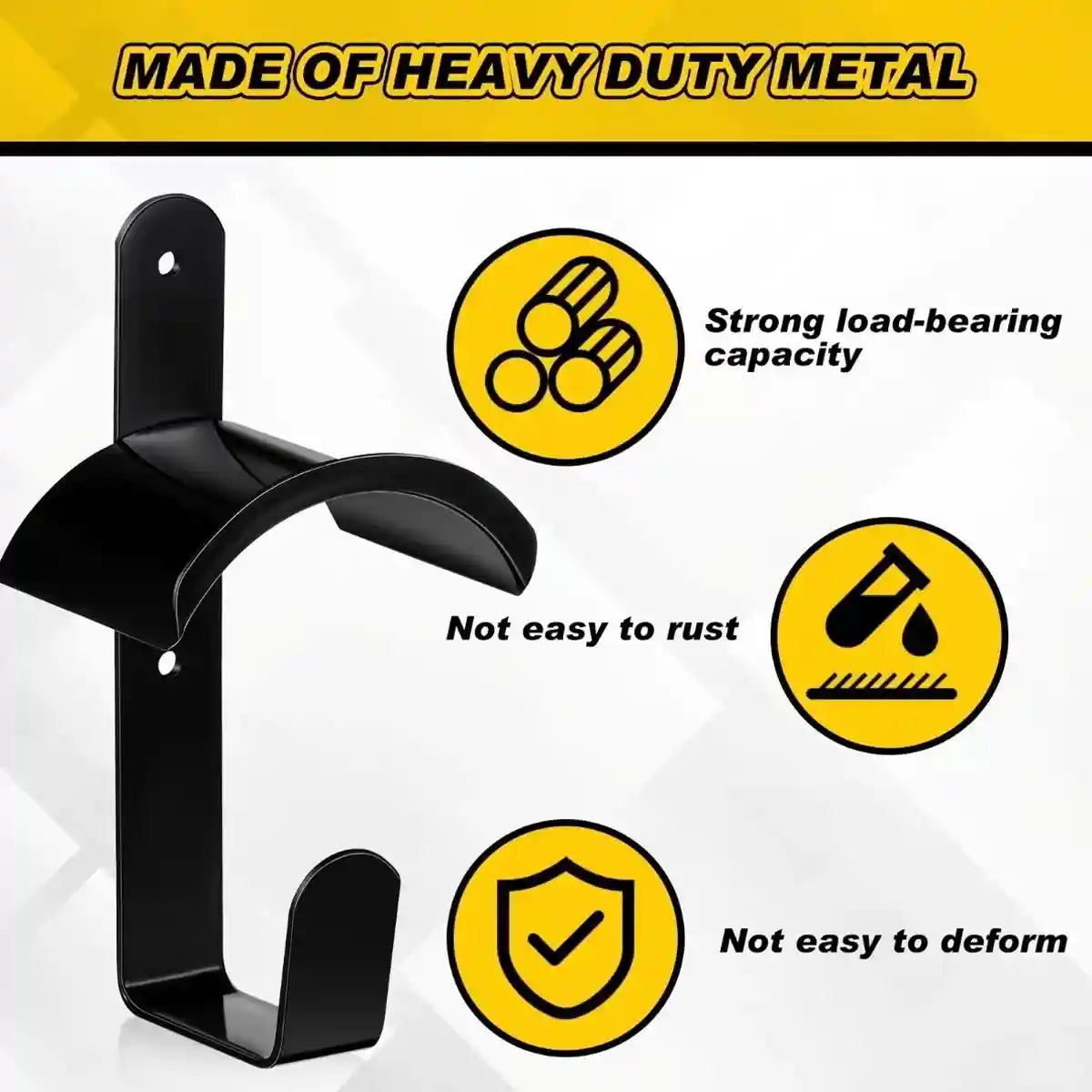 Horse Saddle Rack Wall Hooks Heavy-Duty Iron 2PCS