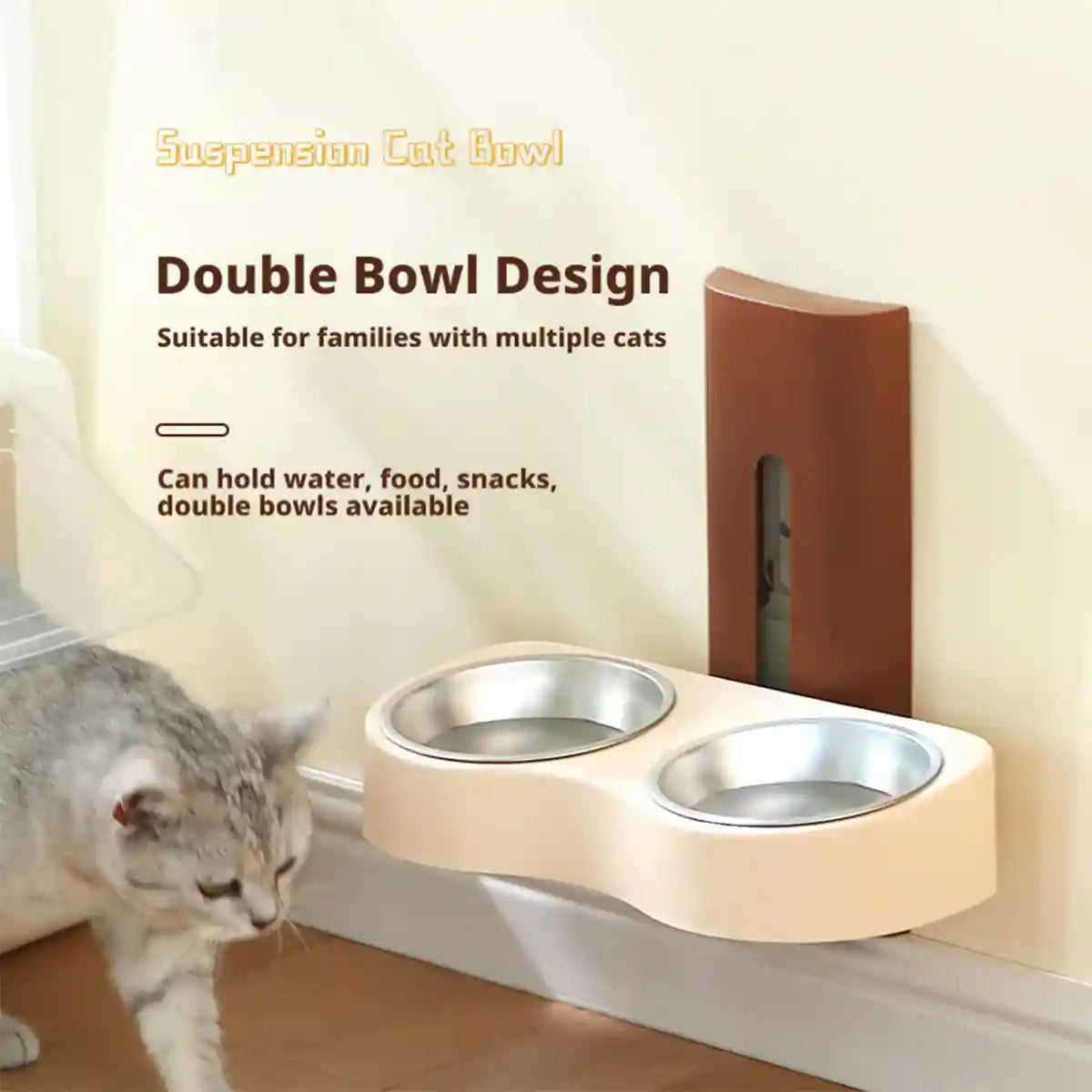 Wall Mounted Cat Bowl