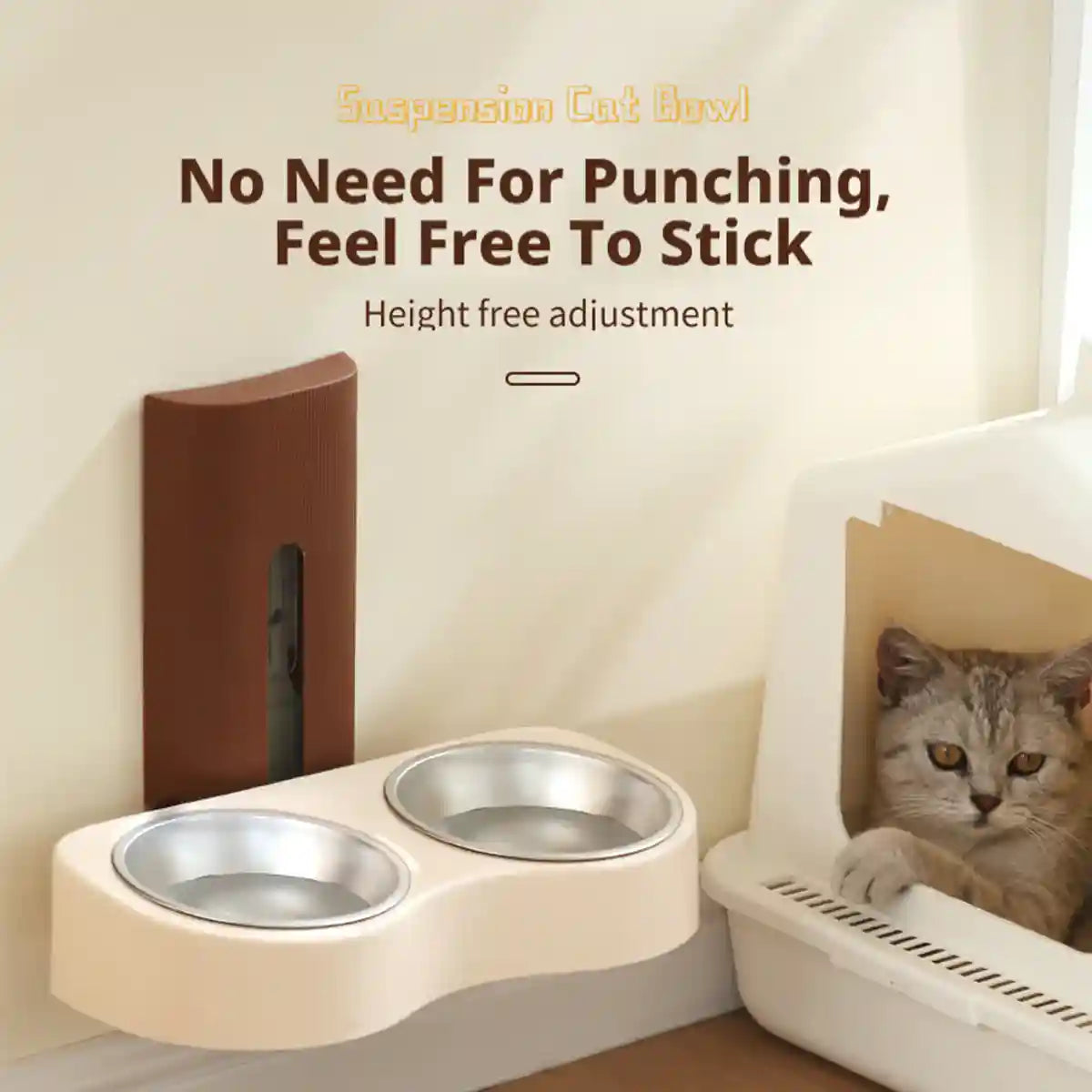 Wall Mounted Cat Bowl