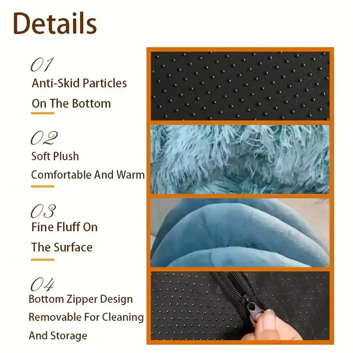 Cozy Cat Bed Cave for Winter Fluffy Covered Nest for Cats (M/L)