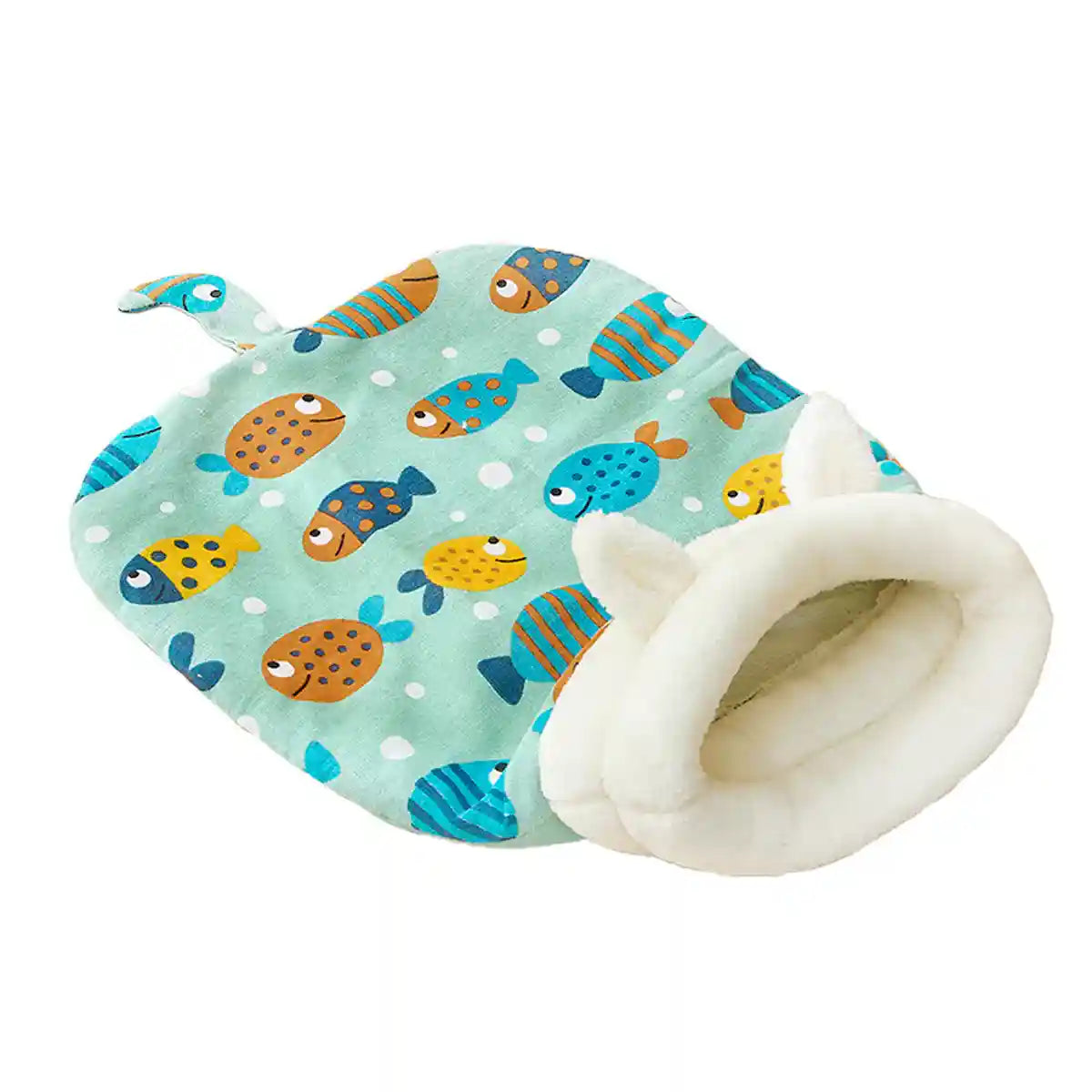 Warm Cat Sleeping Bag With Plush Lining And Cute Ears Design