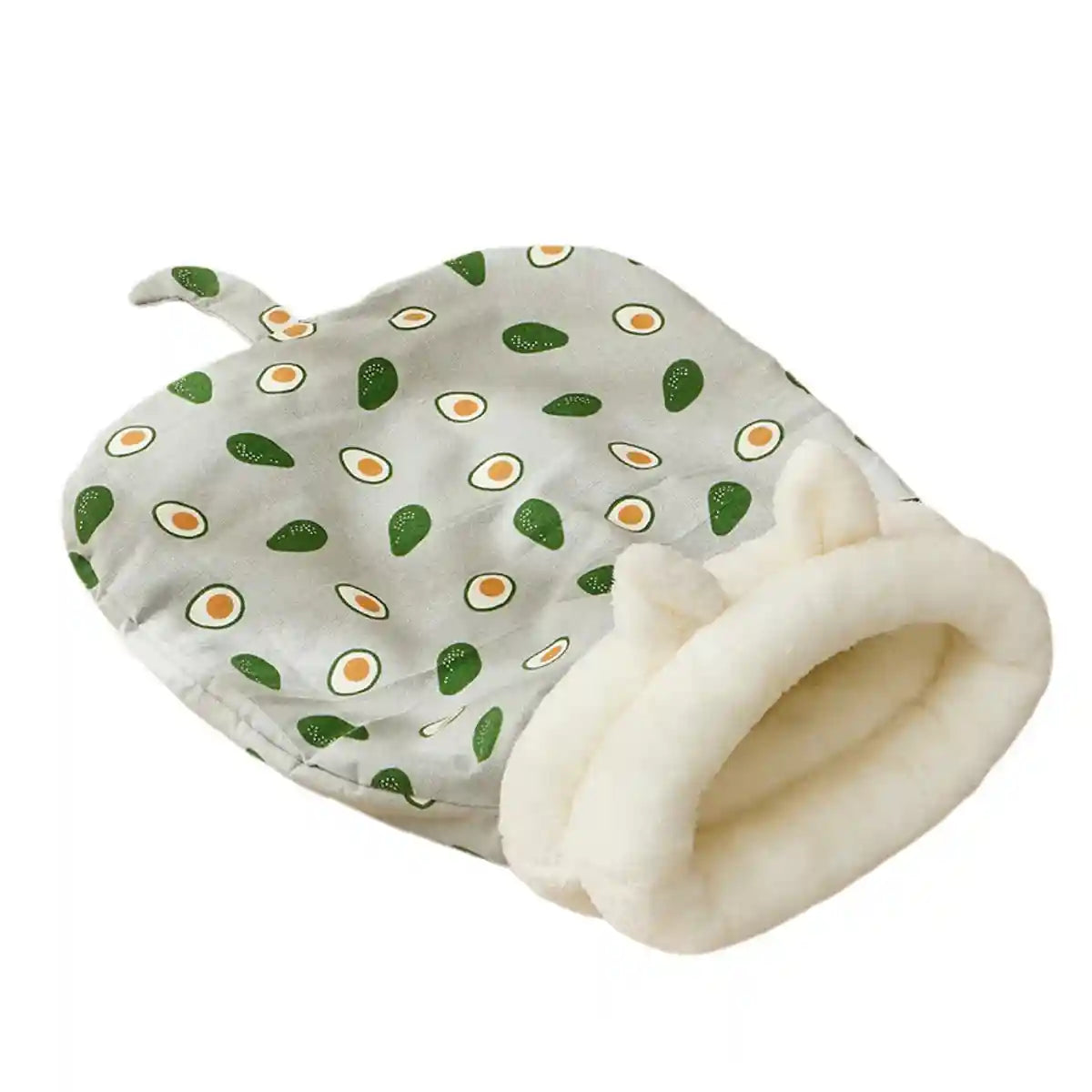 Warm Cat Sleeping Bag With Plush Lining And Cute Ears Design