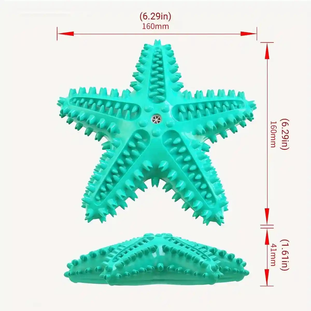 Squeaky Pet Chew Toy Durable Starfish Design for Dogs