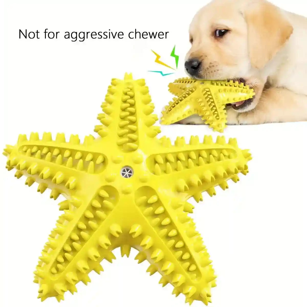 Squeaky Pet Chew Toy Durable Starfish Design for Dogs