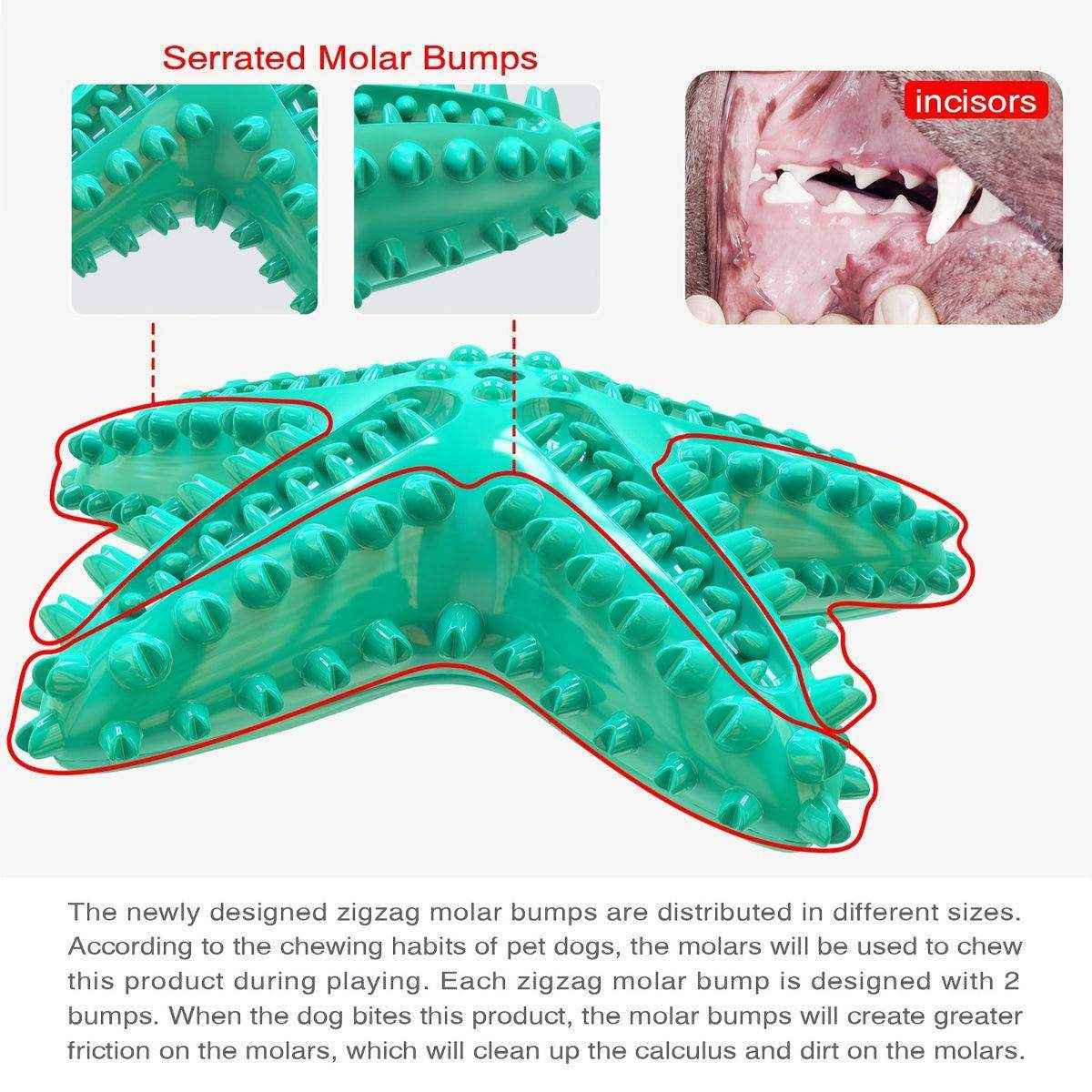 Squeaky Pet Chew Toy Durable Starfish Design for Dogs