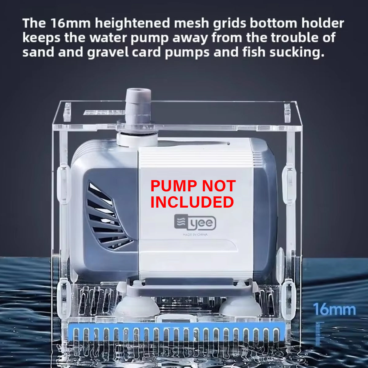 Water Pump Isolation Cover Clear Acrylic Protective Pump Box