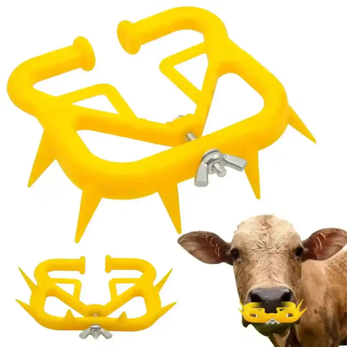 10PCS Calf Weaning Nose Ring with Spikes