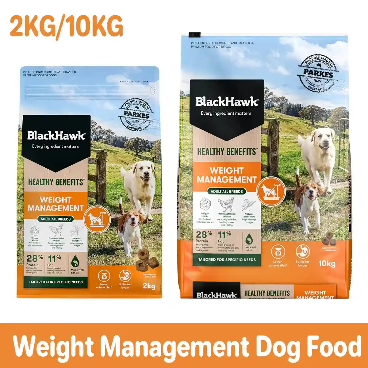 BLACK HAWK DOG HEALTHY BENEFITS WEIGHT 2/10KG