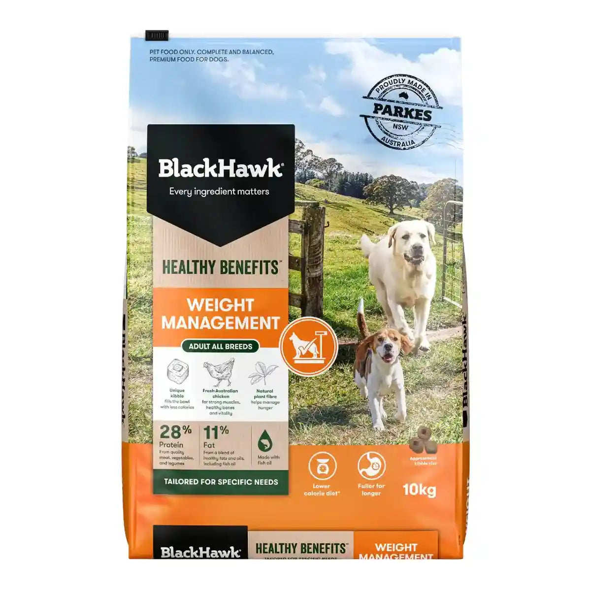 BLACK HAWK DOG HEALTHY BENEFITS WEIGHT 2/10KG
