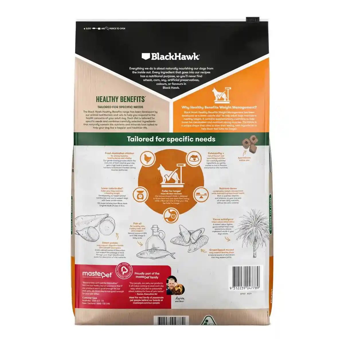 BLACK HAWK DOG HEALTHY BENEFITS WEIGHT 2/10KG