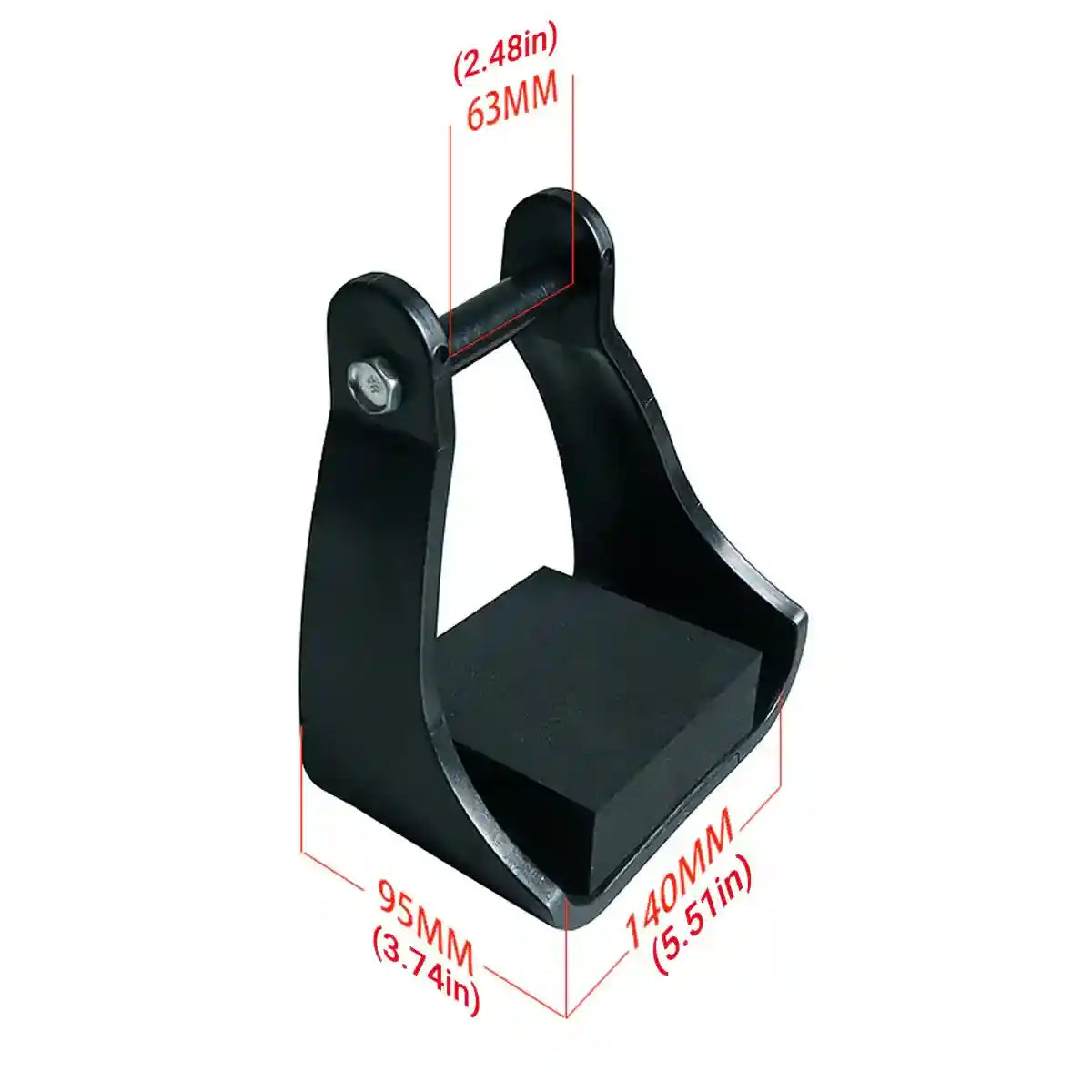 2PCS Lightweight Western Stirrup with Cushion Pads for Horse Riding