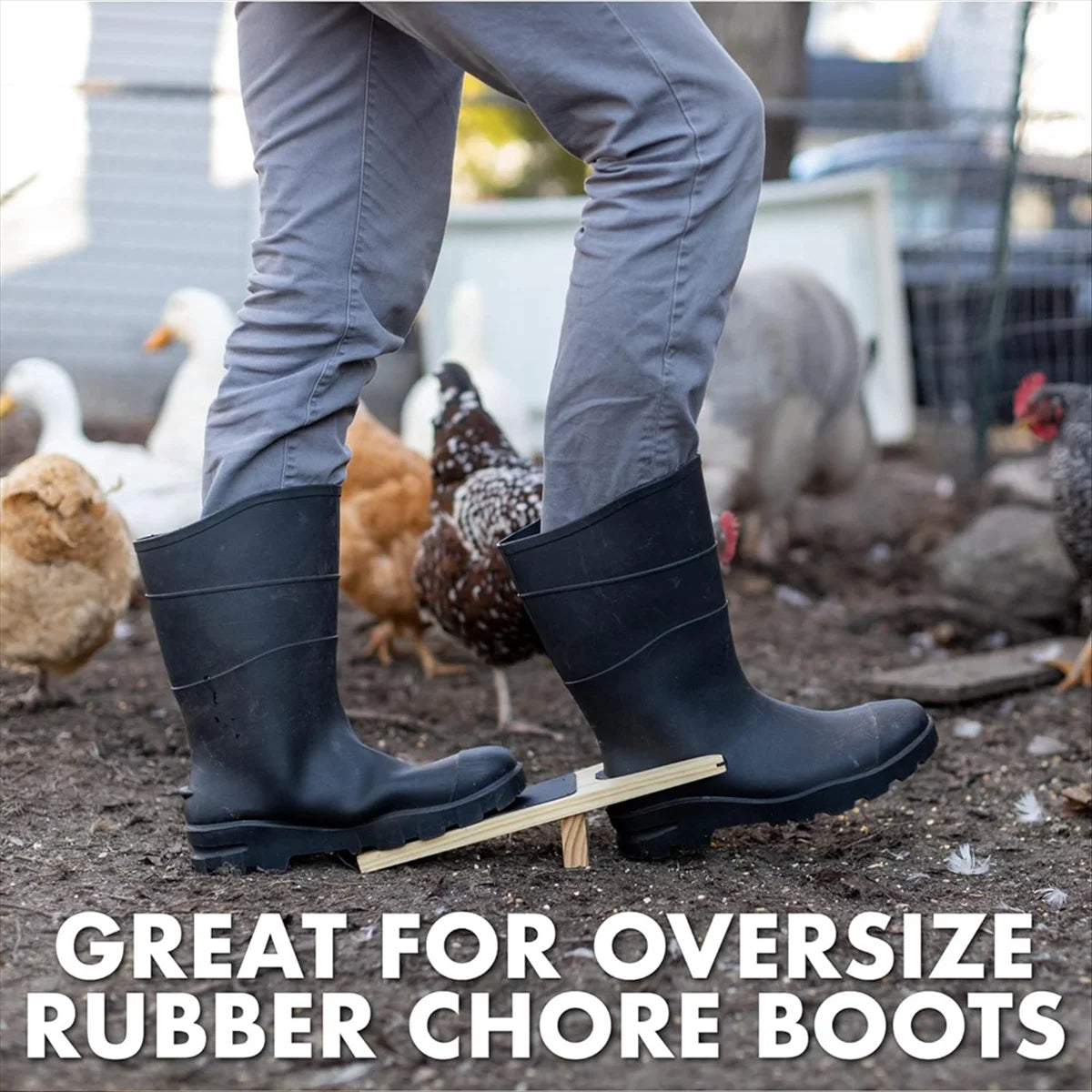 Wooden Boot Jack Remover With Heel Guard