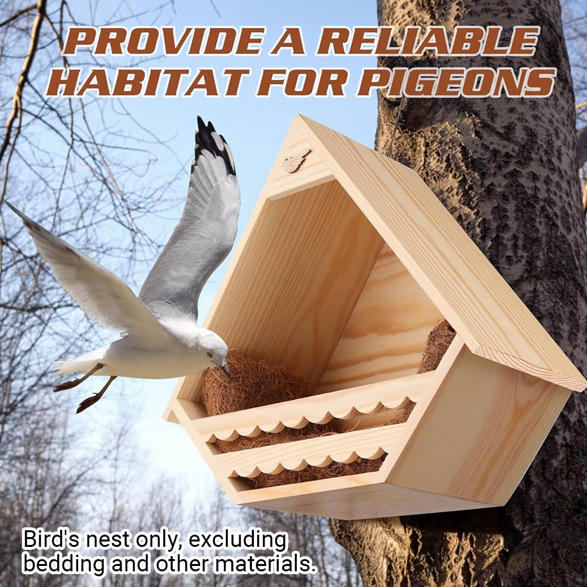 Hanging Bird Nest Pigeon Nest Outdoor Bird House Bird Nest Bird Feeder