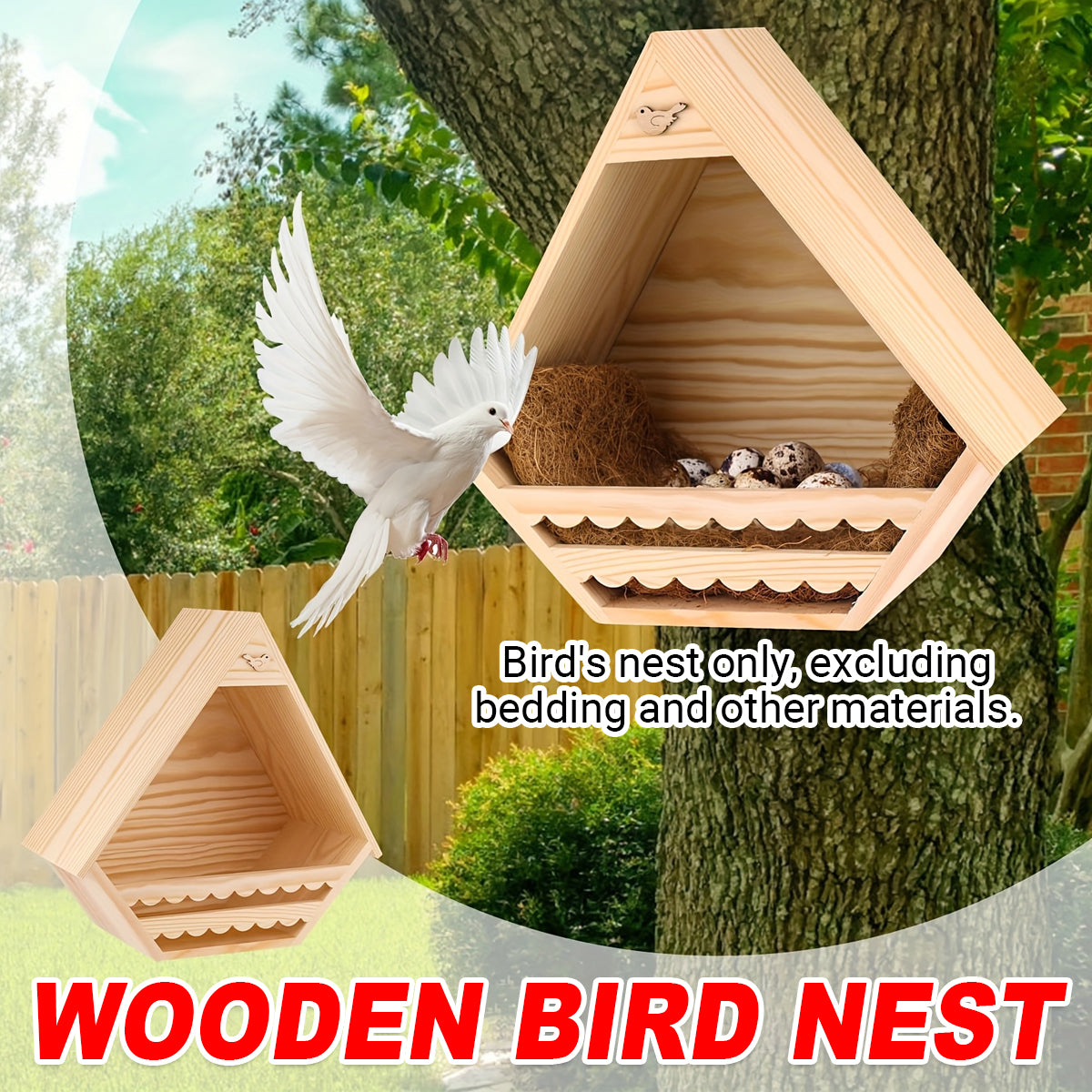 Hanging Bird Nest Pigeon Nest Outdoor Bird House Bird Nest Bird Feeder