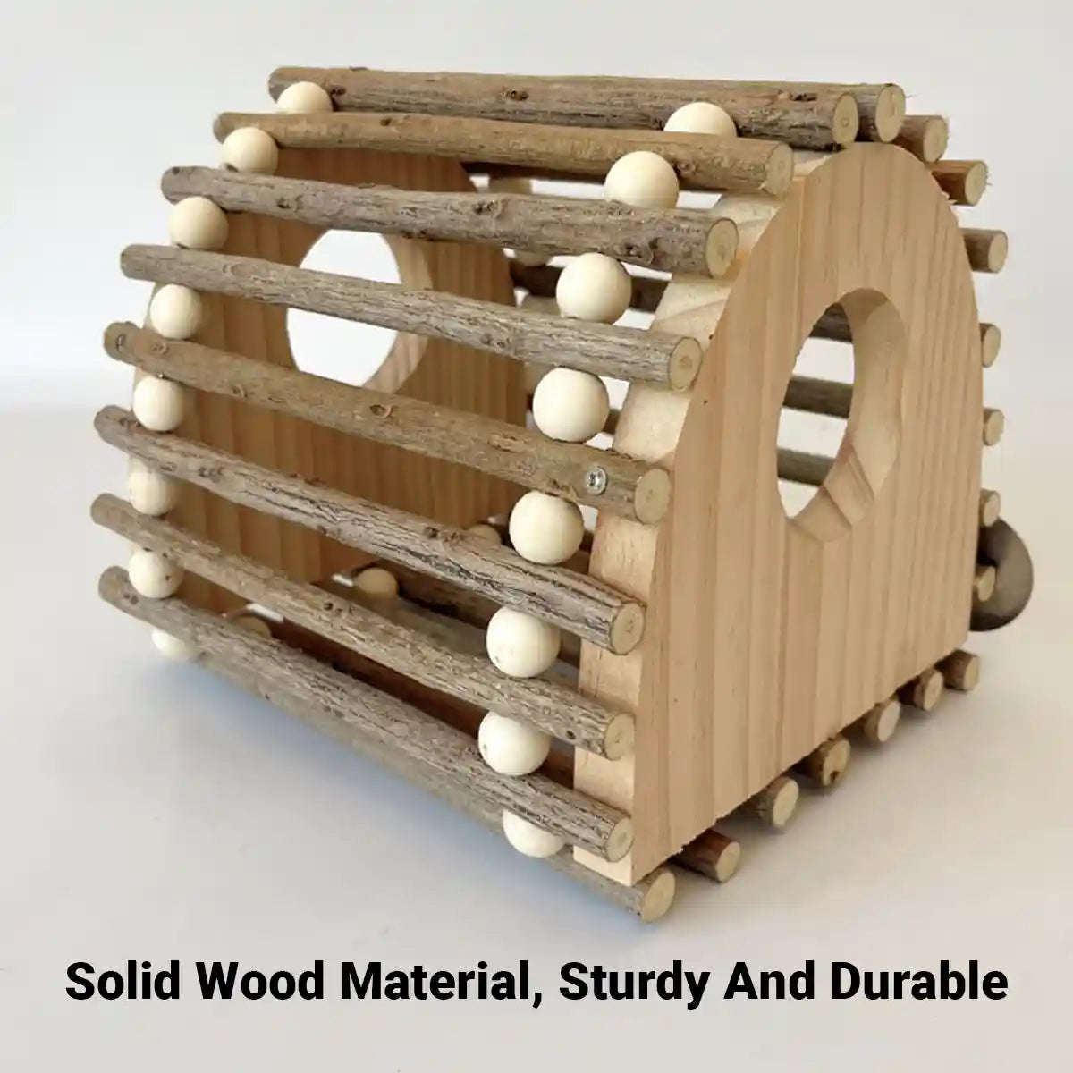 Wooden Bird House for Parrots and Lovebirds