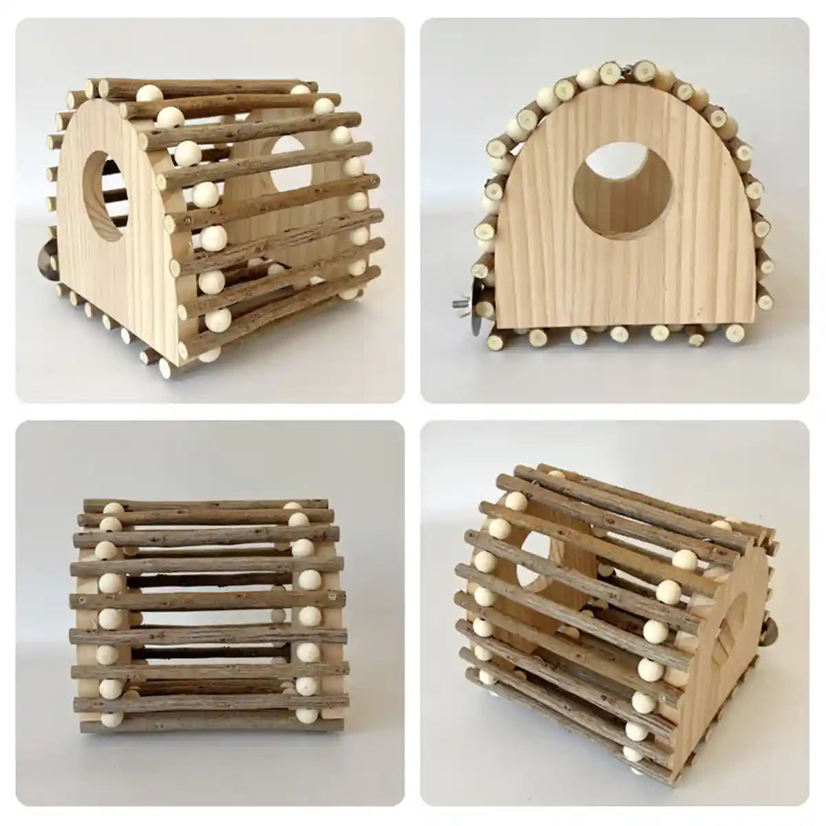 Wooden Bird House for Parrots and Lovebirds