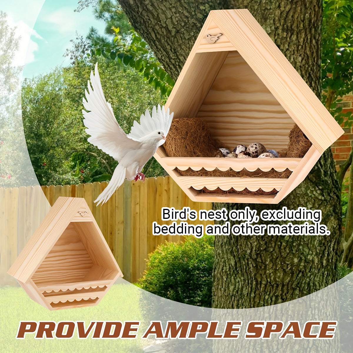 Hanging Bird Nest Pigeon Nest Outdoor Bird House Bird Nest Bird Feeder