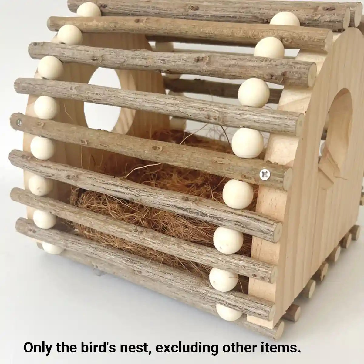 Wooden Bird House for Parrots and Lovebirds