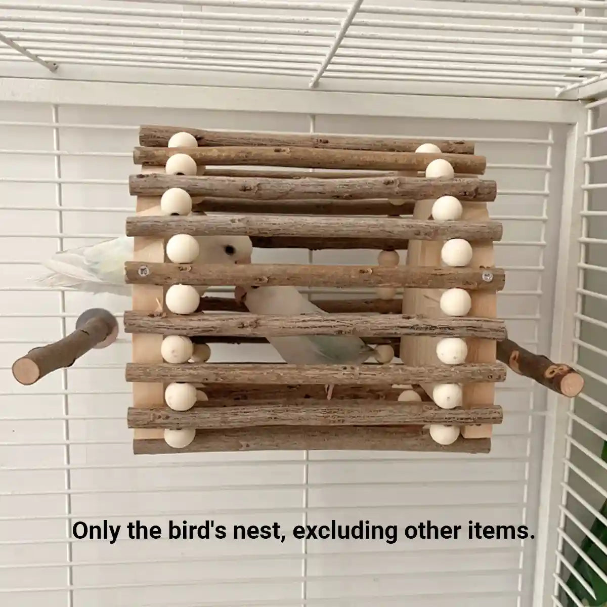 Wooden Bird House for Parrots and Lovebirds