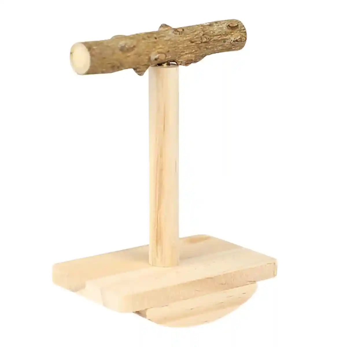 Natural Zanthoxylum Parrot Platform Stand for Claw Grinding & Resting