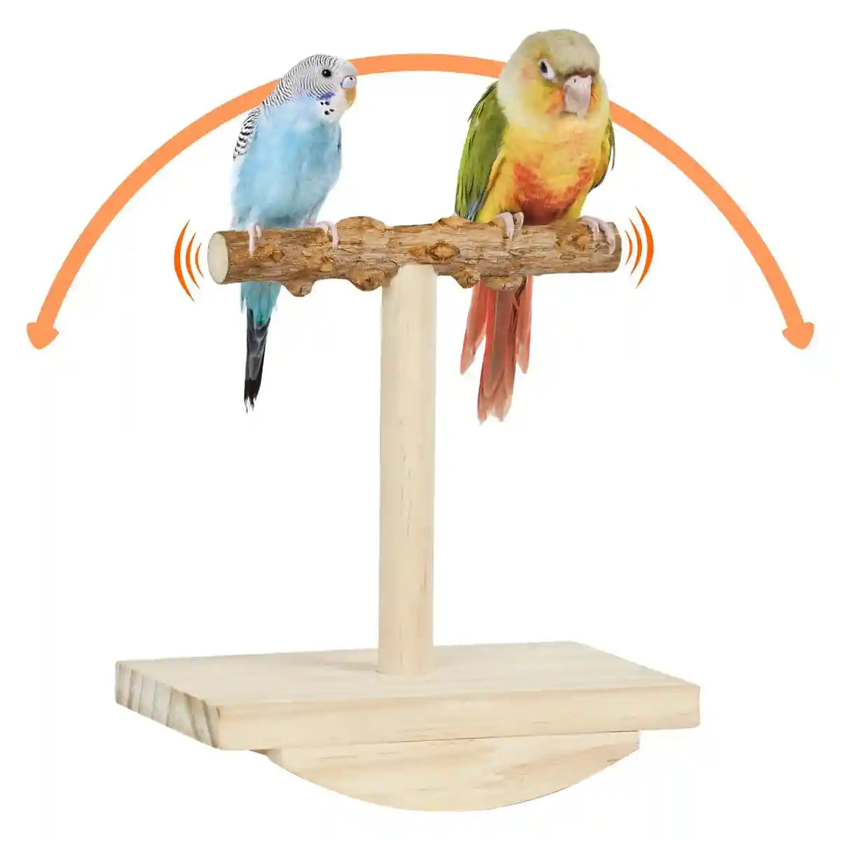 Natural Zanthoxylum Parrot Platform Stand for Claw Grinding & Resting