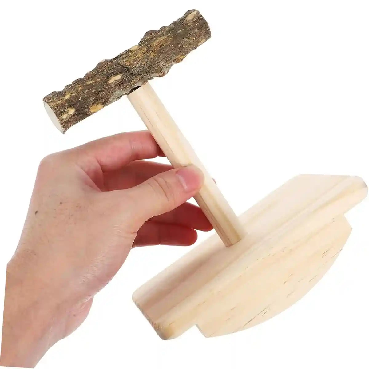 Natural Zanthoxylum Parrot Platform Stand for Claw Grinding & Resting