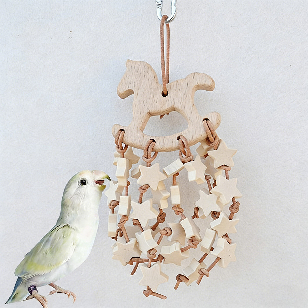 Bird Chew Toy Wooden Hanging Chew Skewers