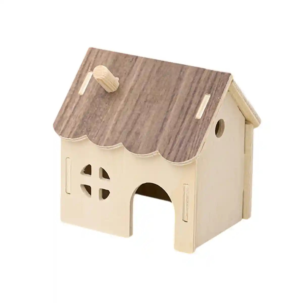 Wooden Hamster House Toy Hideout House Villa