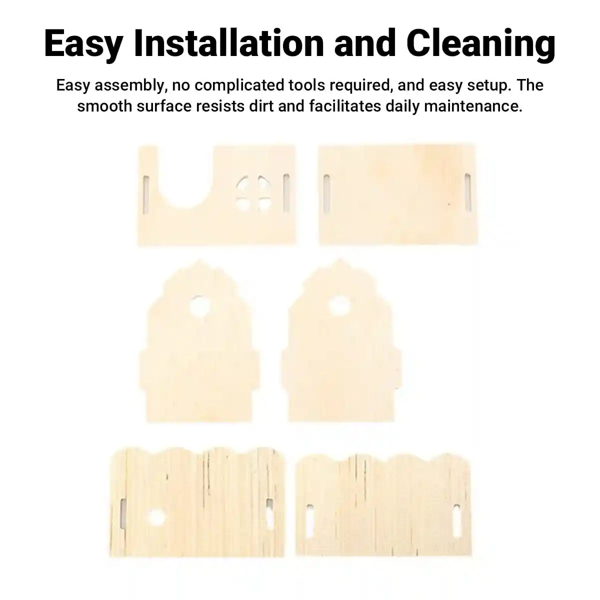 Wooden Hamster House Toy Hideout House Villa