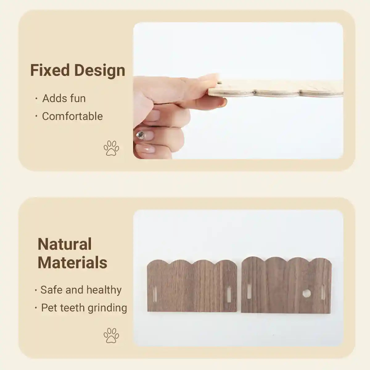 Wooden Hamster House Toy Hideout House Villa