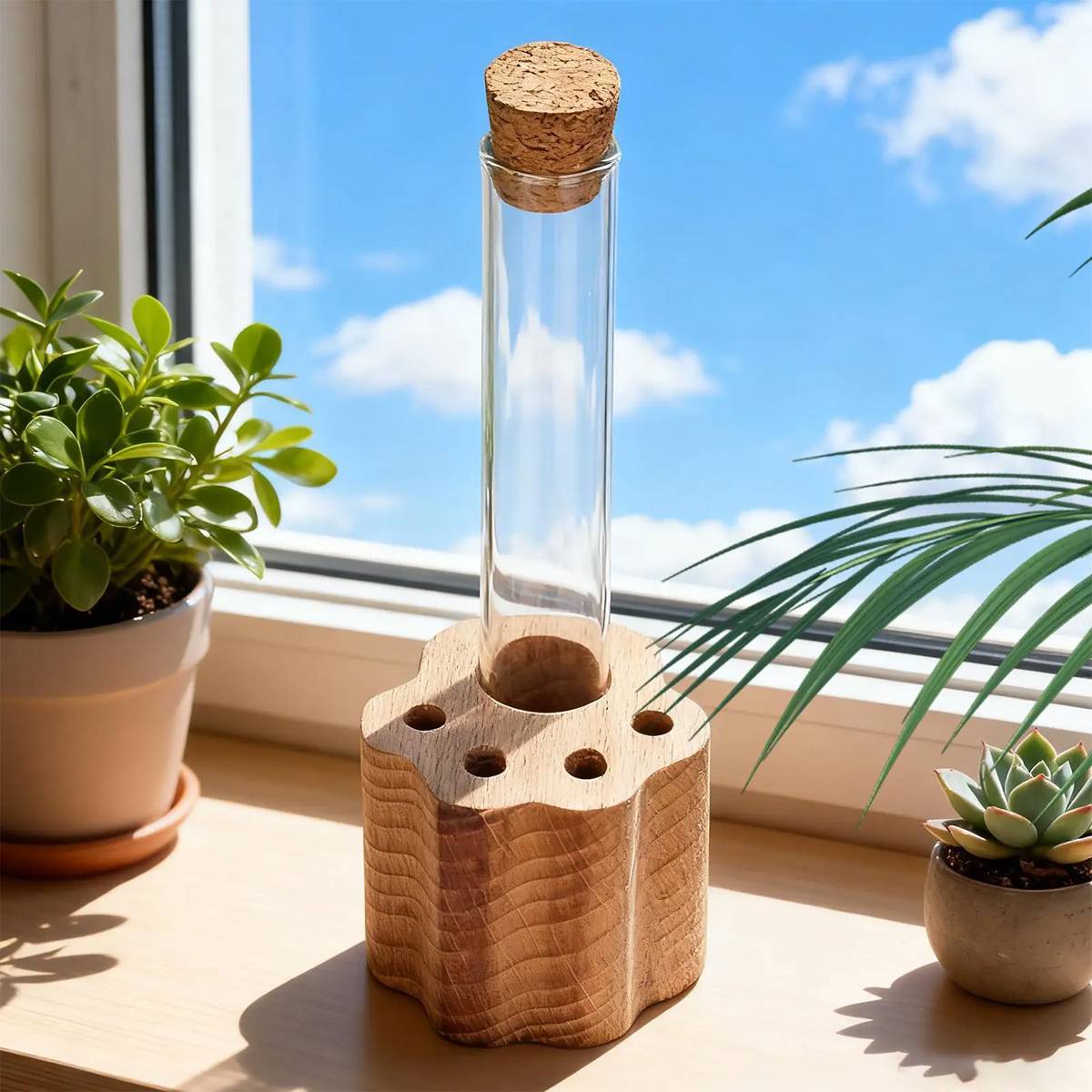 Wooden Pet Hair Keepsake Jar