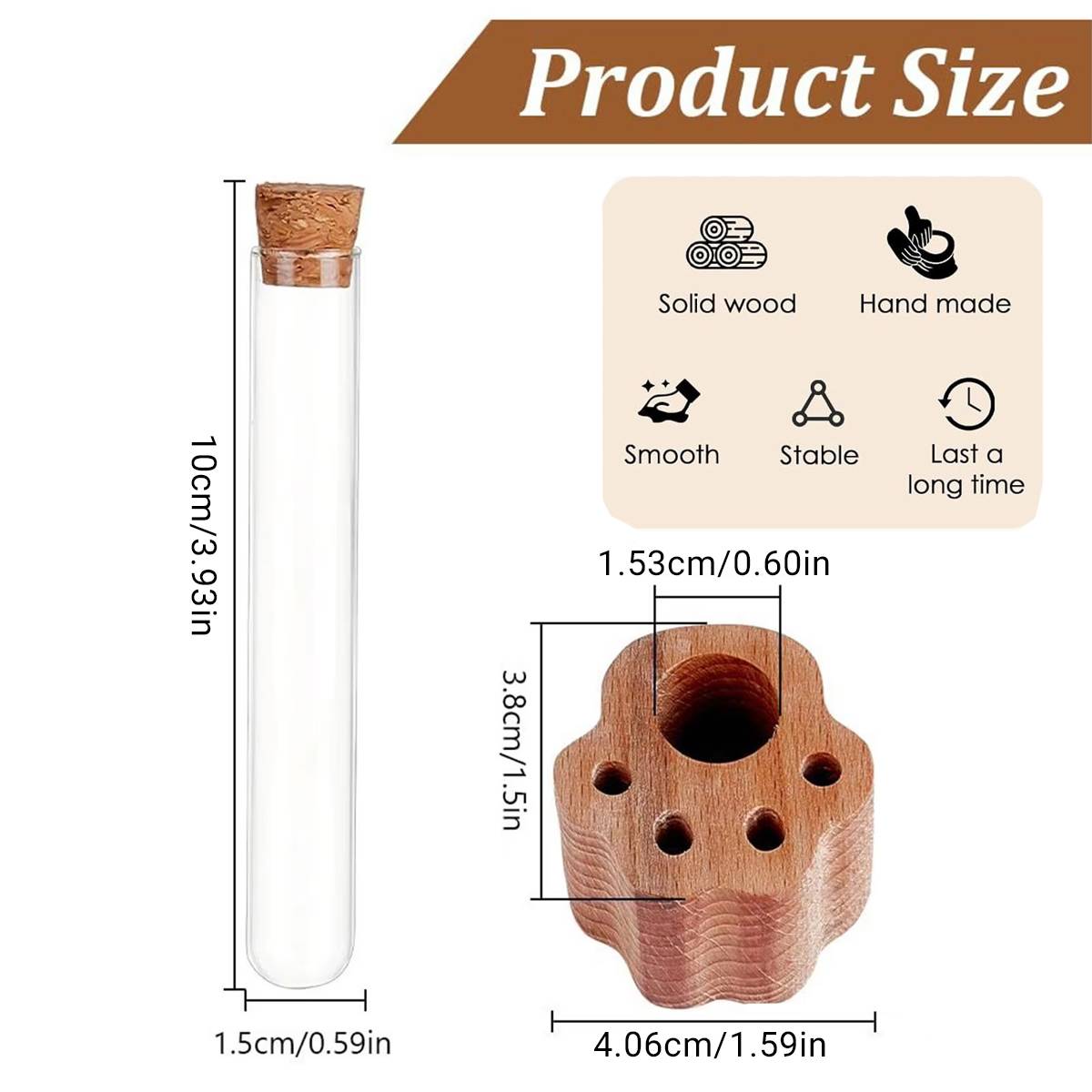 Wooden Pet Hair Keepsake Jar