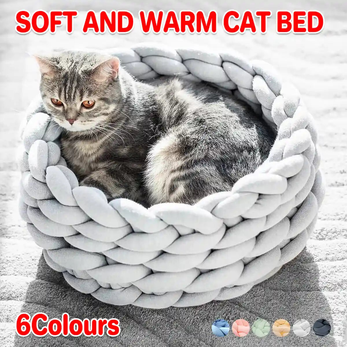 Washable Pet Litter Coarse Wool Dog Cat Litter Soft Comfortable Easy to Clean