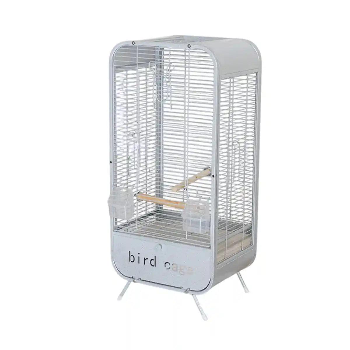 Parrot Cage Modern Metal Bird Cage with Stand and Easy-Clean Tray