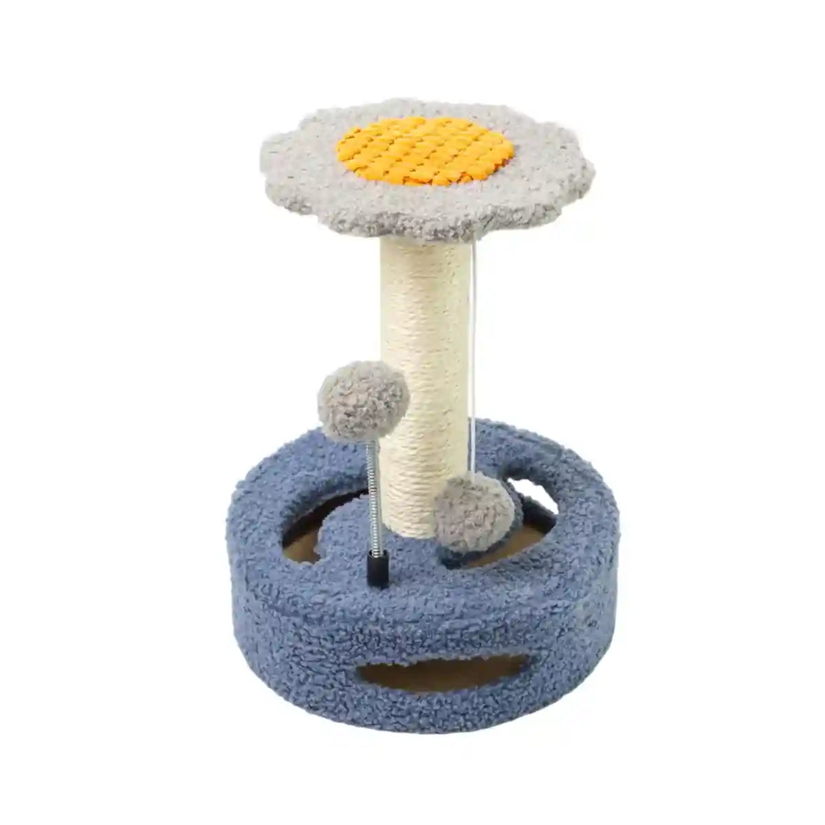 Flower Cat Climbing Frame with Trackball and Scratching Post