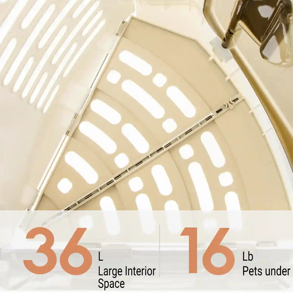 Portable Foldable Cat Carrier Cage Ventilated Travel Crate with Handle