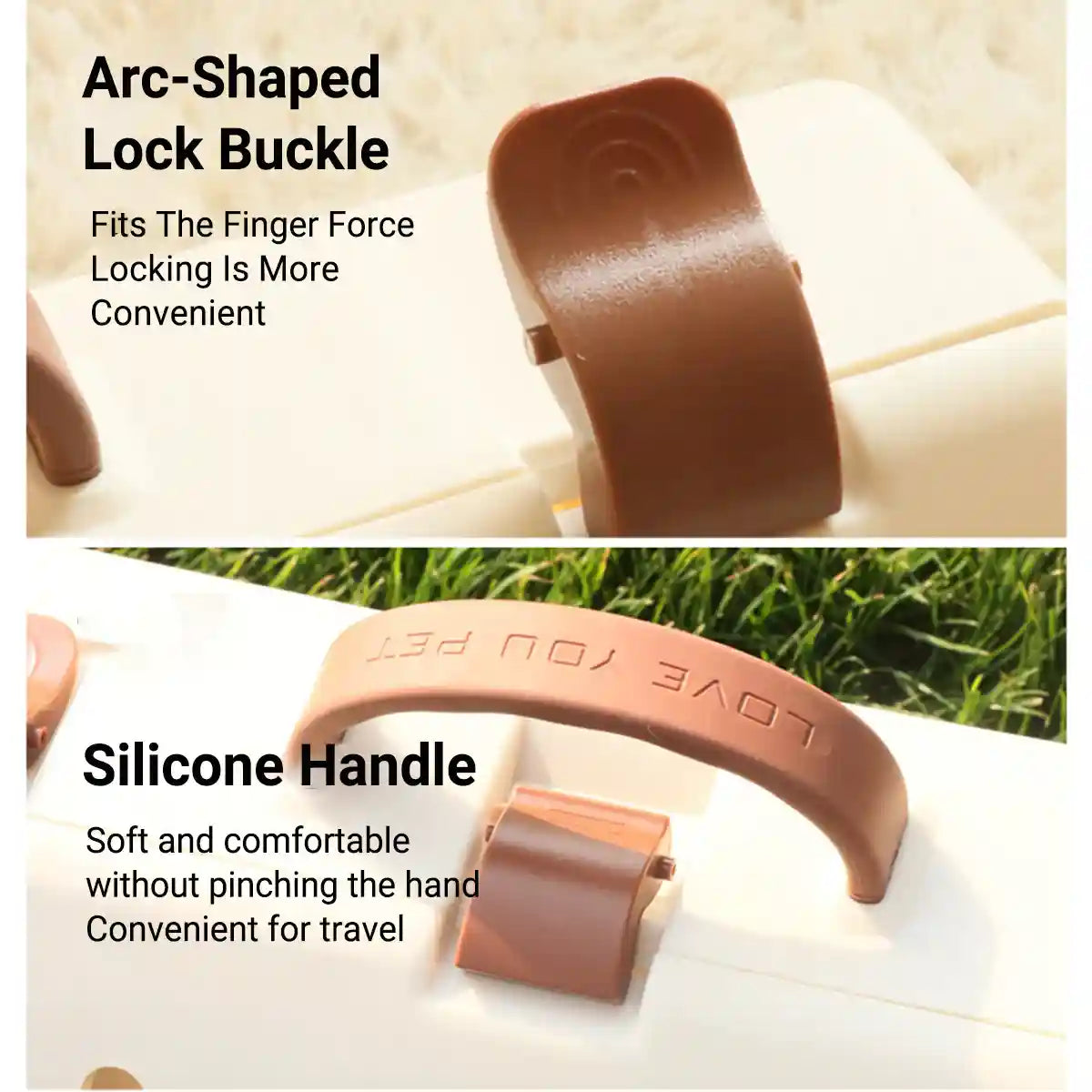 Portable Foldable Cat Carrier Cage Ventilated Travel Crate with Handle