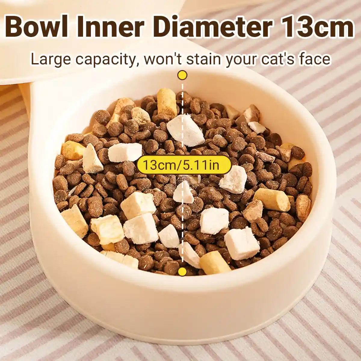 Automatic Cat Feeder With Water Dispenser & Stainless Steel Bowls