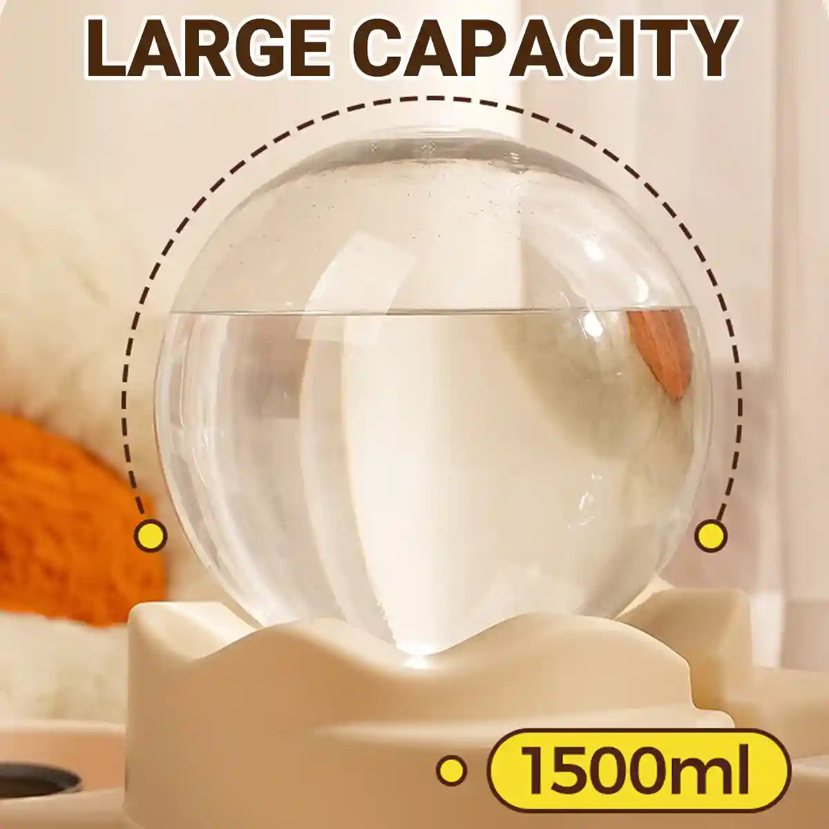 Automatic Cat Feeder With Water Dispenser & Stainless Steel Bowls