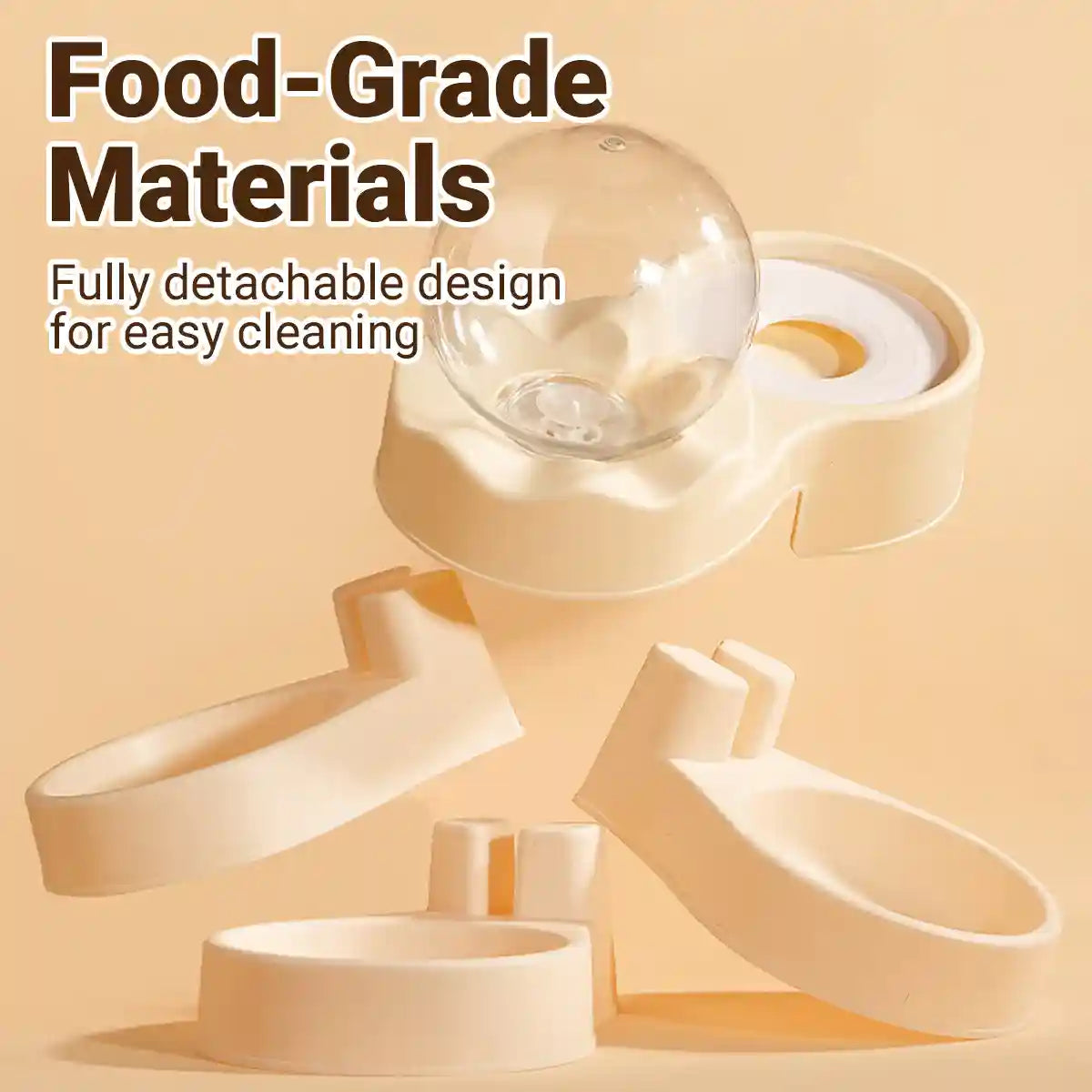 Automatic Cat Feeder With Water Dispenser & Stainless Steel Bowls