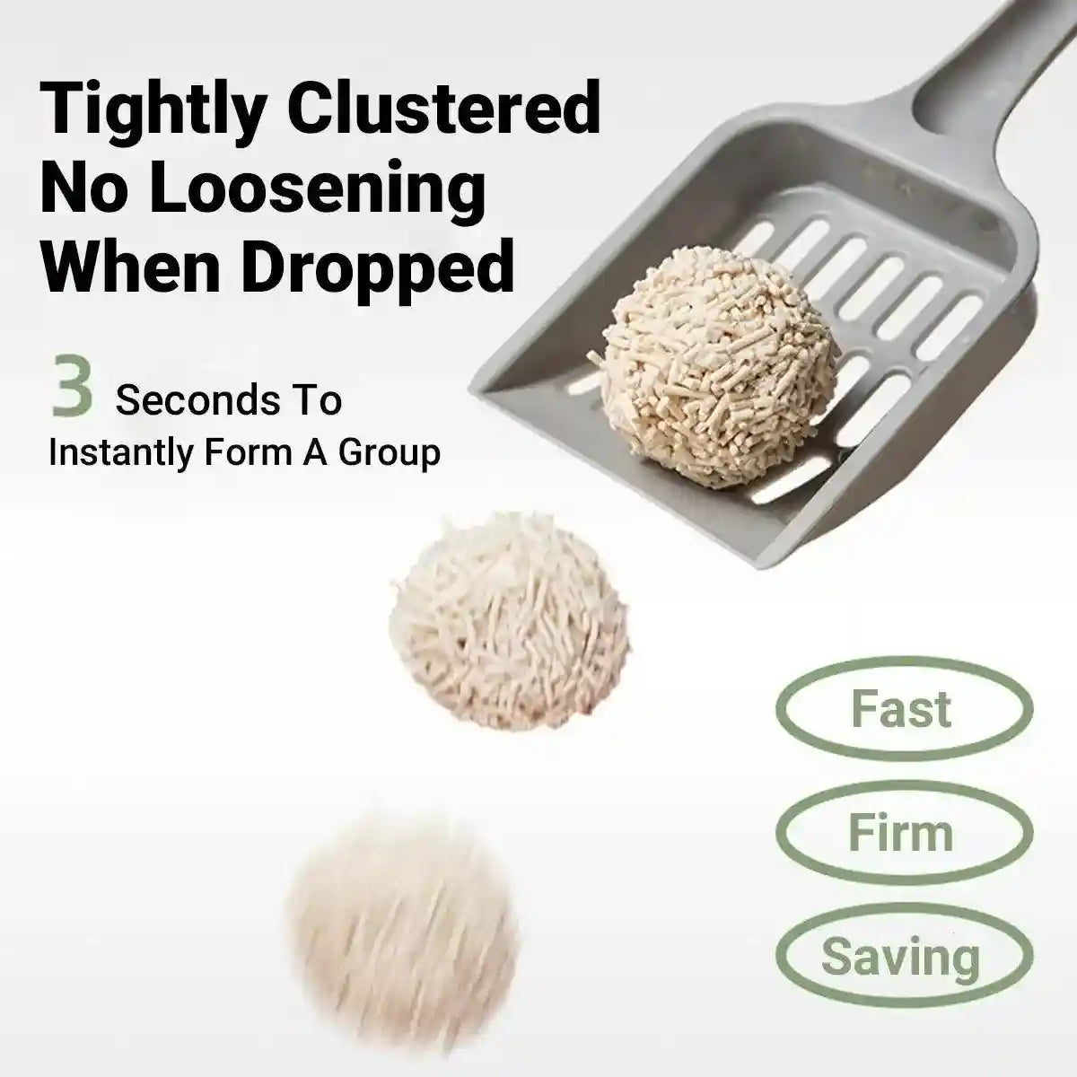 Natural Tofu Cat Litter Dust-Free Clumping & Odor Control