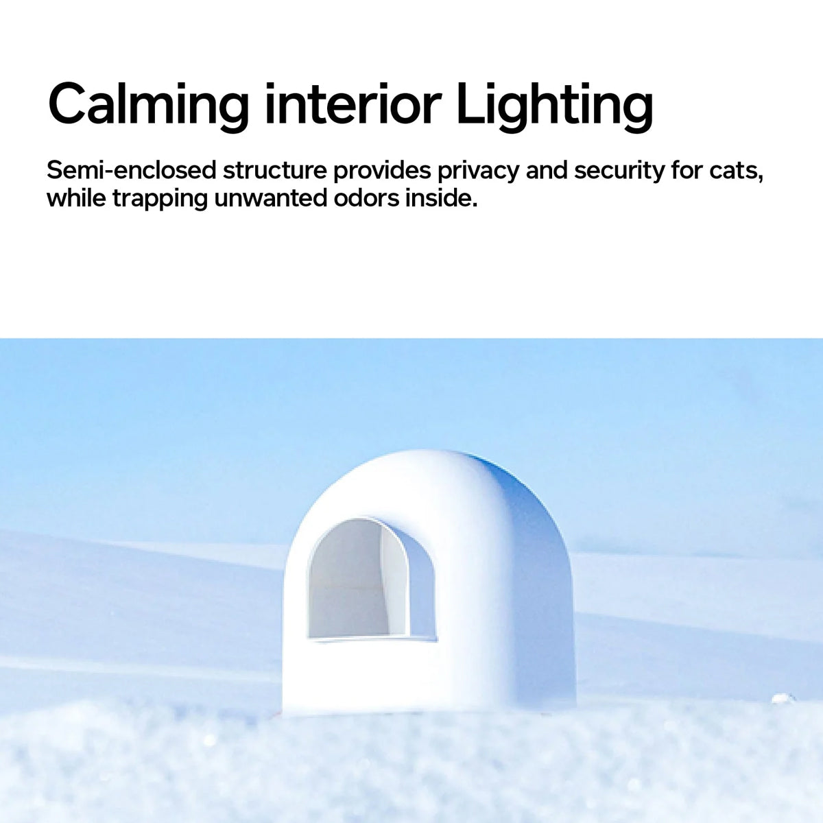 PIDAN Semi-Enclosed Cat Litter Box