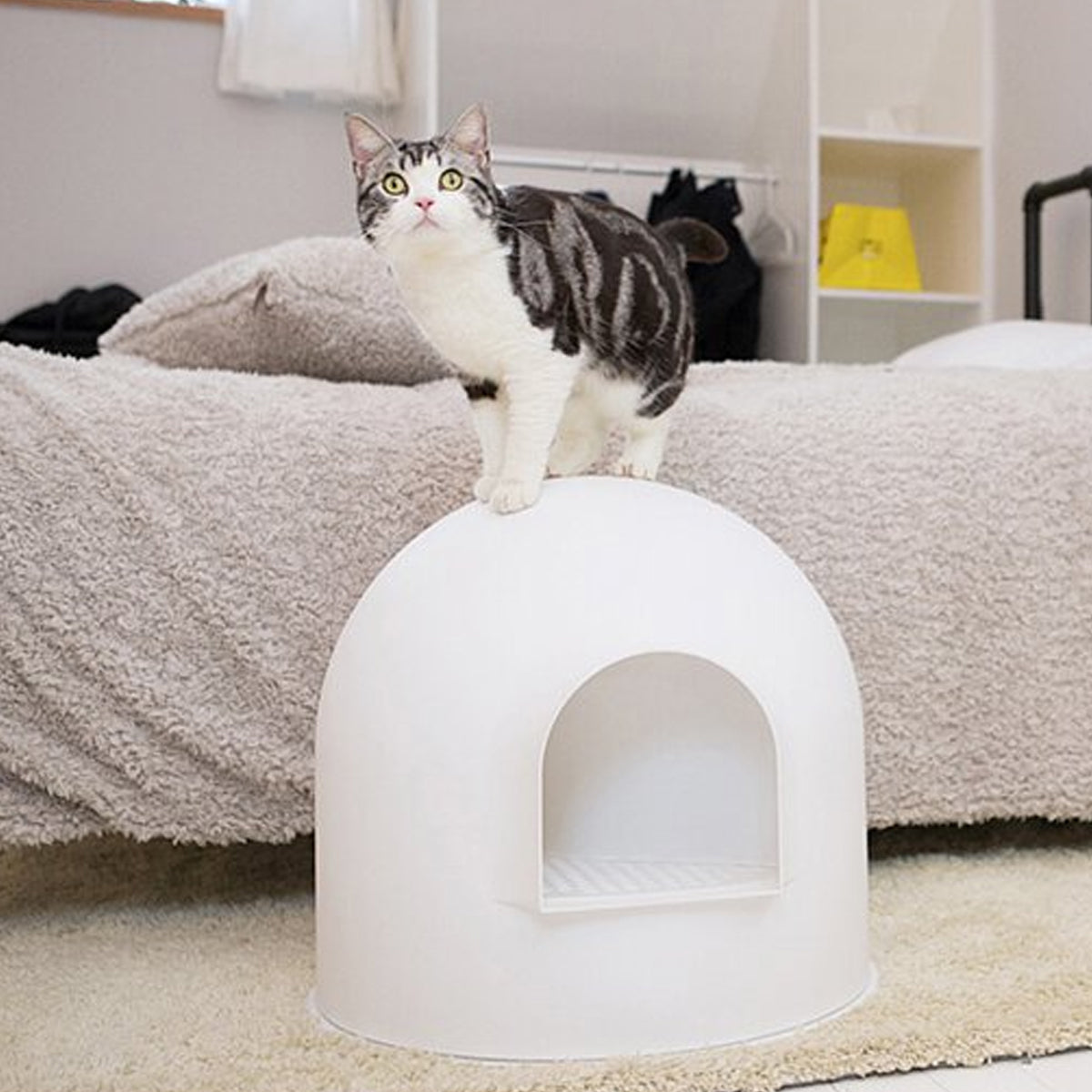PIDAN Semi-Enclosed Cat Litter Box