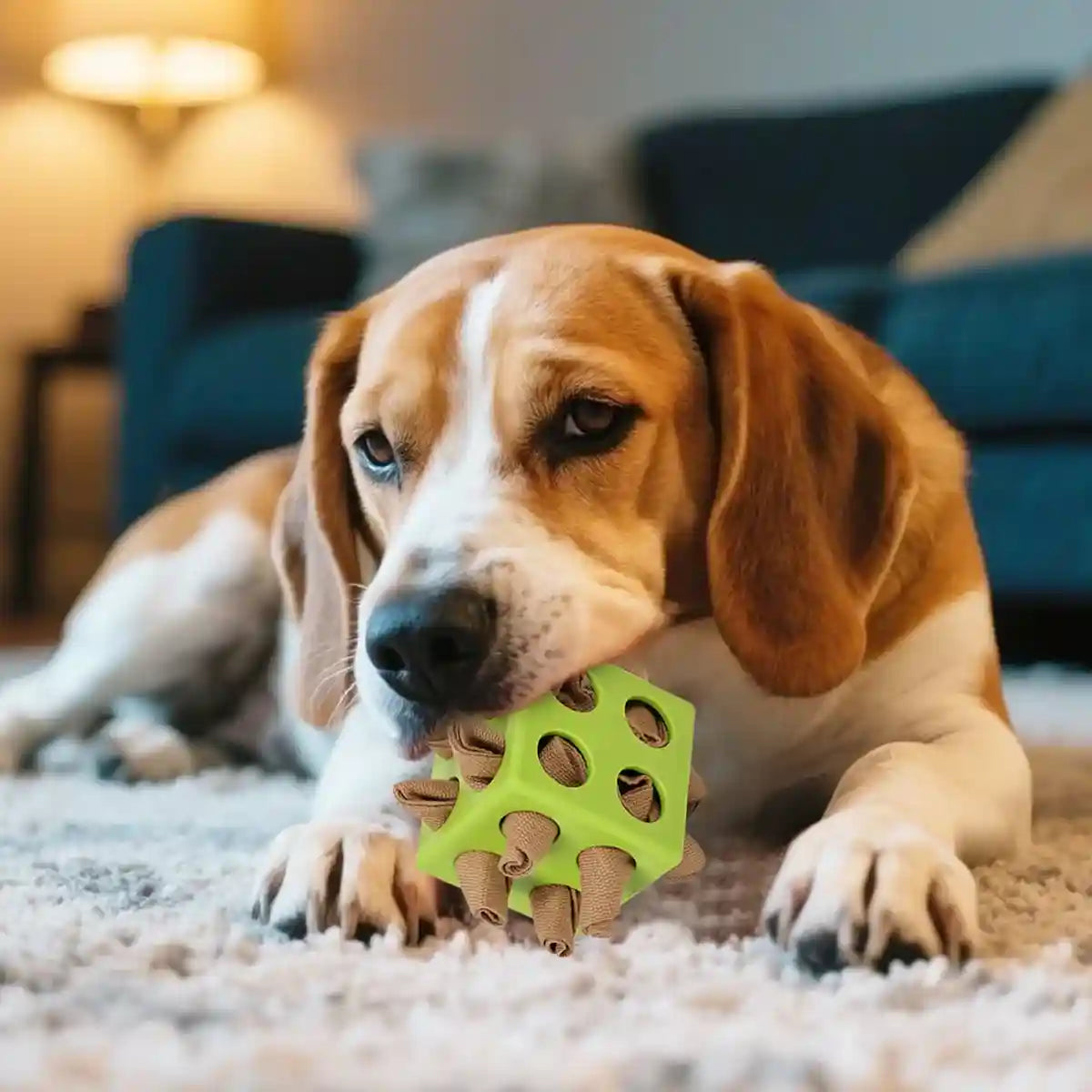 Interactive Dog Puzzle Toy Snuffle Cube