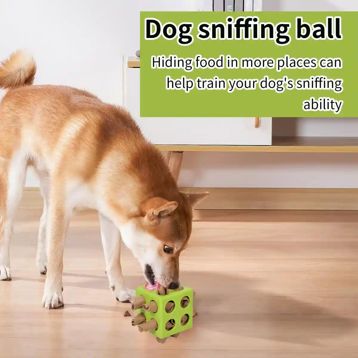 Interactive Dog Puzzle Toy Snuffle Cube