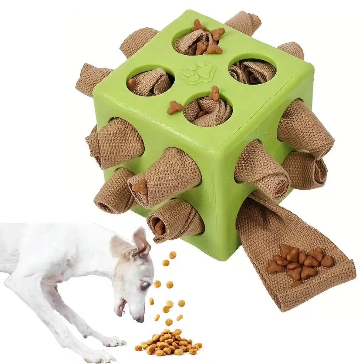 Interactive Dog Puzzle Toy Snuffle Cube